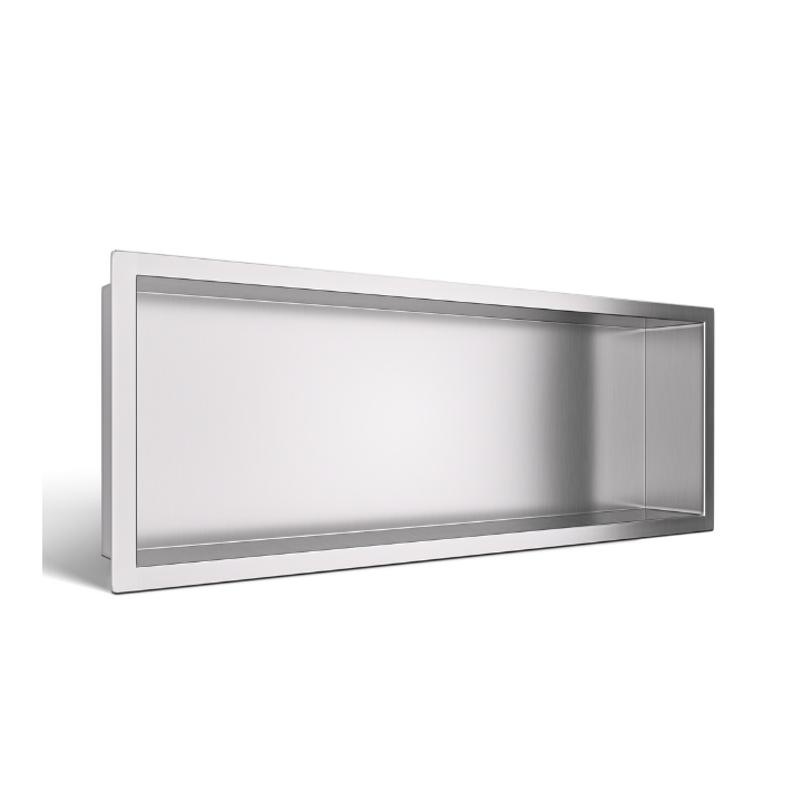 WALL-BOX ONE Inox Półka wnękowa ze stali nierdzewnej 60x20x10 cm