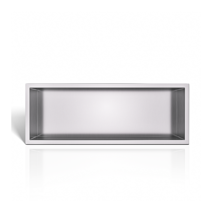 WALL-BOX ONE Inox Półka wnękowa ze stali nierdzewnej 60x20x10 cm
