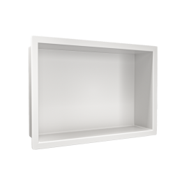 WALL-BOX ONE White Półka wnękowa ze stali nierdzewnej biała 30x20x10 cm