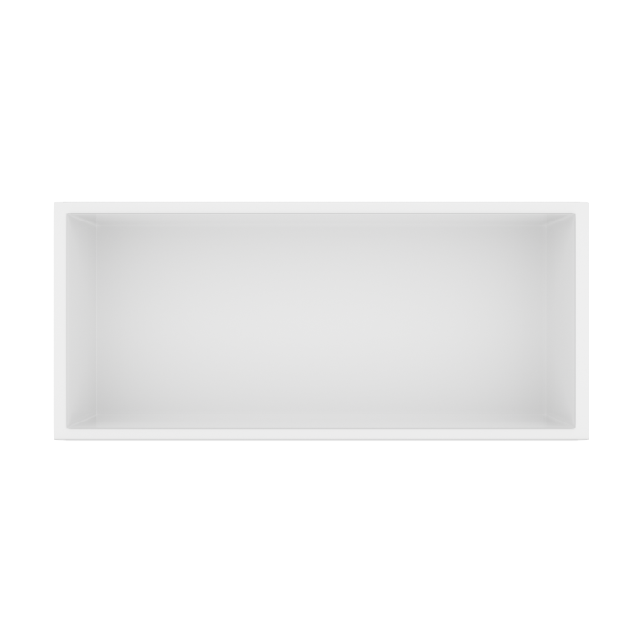 WALL-BOX ONE White Półka wnękowa ze stali nierdzewnej biała 45x20x10 cm
