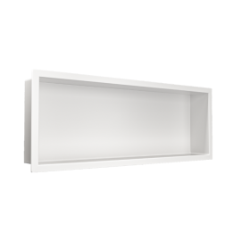 WALL-BOX ONE White Półka wnękowa ze stali nierdzewnej biała 60x20x10 cm