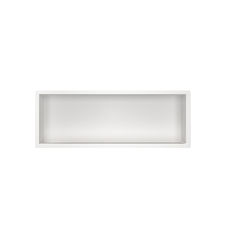 WALL-BOX ONE White Półka wnękowa ze stali nierdzewnej biała 60x20x10 cm