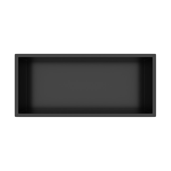 WALL-BOX ONE Black Półka wnękowa ze stali nierdzewnej czarna 45x20x10 cm