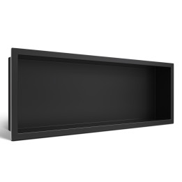 WALL-BOX ONE Black Półka wnękowa ze stali nierdzewnej czarna 60x20x10 cm