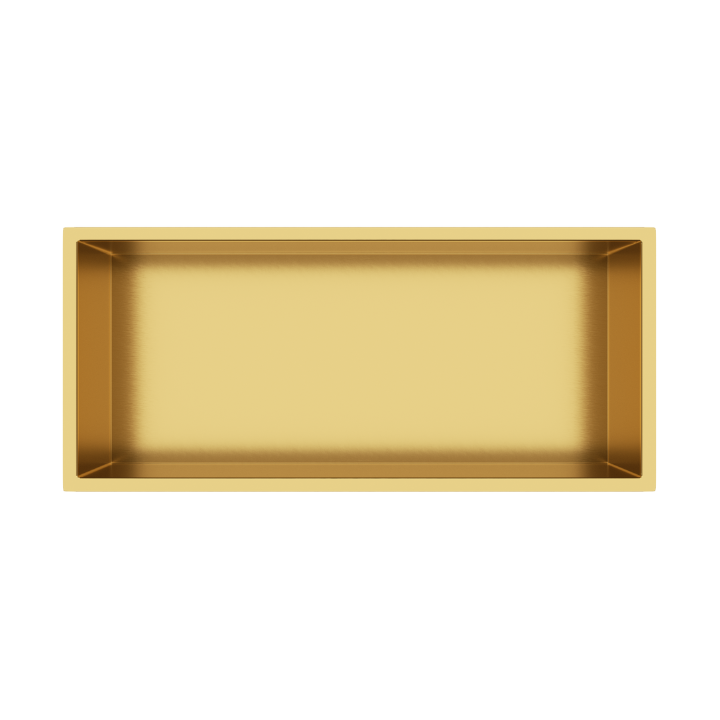 WALL-BOX ONE Gold Półka wnękowa ze stali nierdzewnej złota 45x20x10 cm