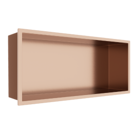 WALL-BOX Copper Gold Półka wnękowa ze stali nierdzewnej miedziana 45x20x10 cm