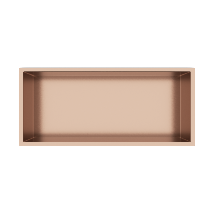 WALL-BOX Copper Gold Półka wnękowa ze stali nierdzewnej miedziana 45x20x10 cm
