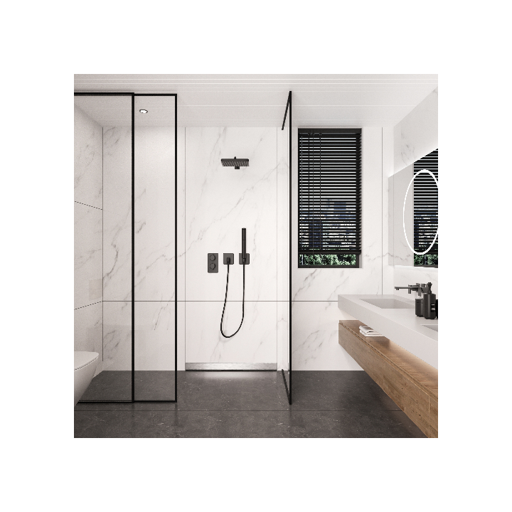 W-Drain NEXT 2w1 Odpływ liniowy ścienny 70 cm dwustronny chrom