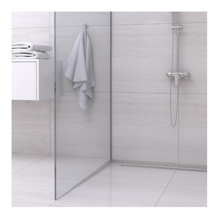 Listwa spadkowa przyścienna lewa 120 cm inox