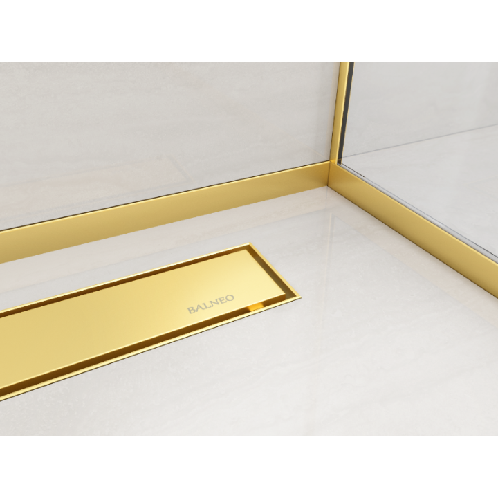 Listwa spadkowa przyścienna lewa 120 cm złota