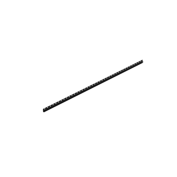Listwa spadkowa do szkła lewa 120 cm czarna