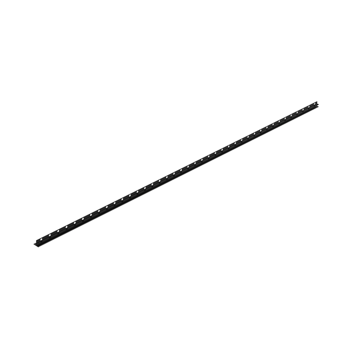 Listwa spadkowa do szkła prawa 170 cm czarna