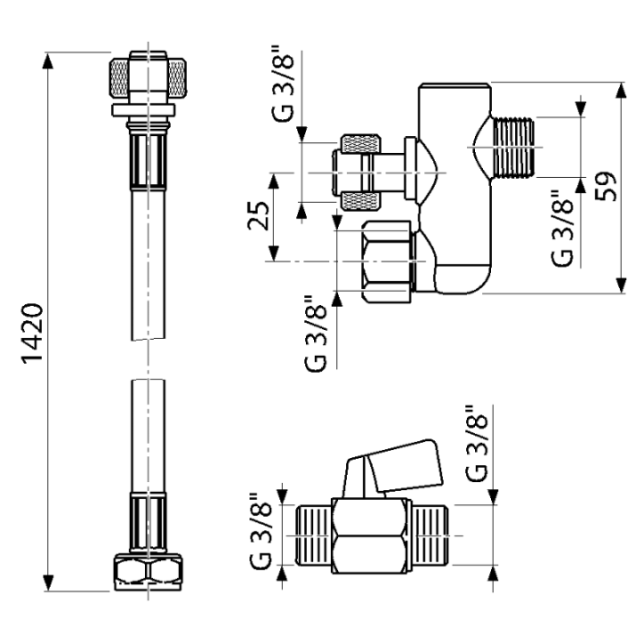 Przycisk kompletny chrom (A08A)