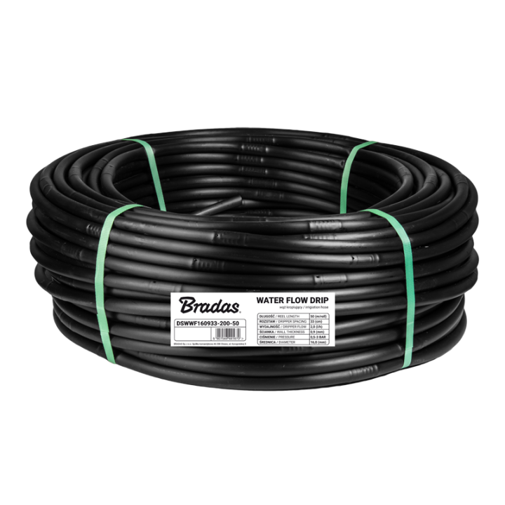Wąż kroplujący 16/ 0,9mm/ 33cm/ 2,0l/h, 50m