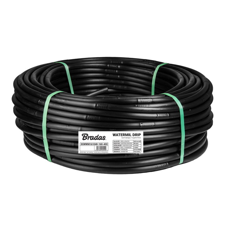 Wąż kroplujący 16 / 1,0mm / 60cm / 1,6l/h / 100m WATERMIL DRIP