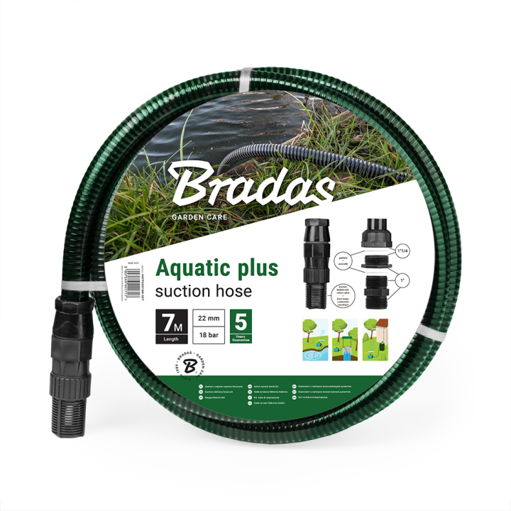 AQUATIC PLUS Zestaw ssawno-tłoczny 4m - CZARNY