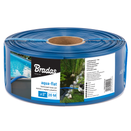 Wąż płaski AQUA - FLAT PE/EVA w zestawie z opaską W.P.1 - 2" - 10m