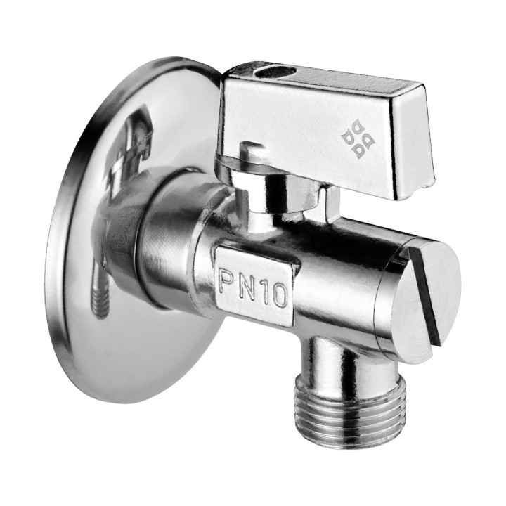 Zawór kątowy kulowy 1/2" - 3/8" - w kartoniku chrom VFA B62K