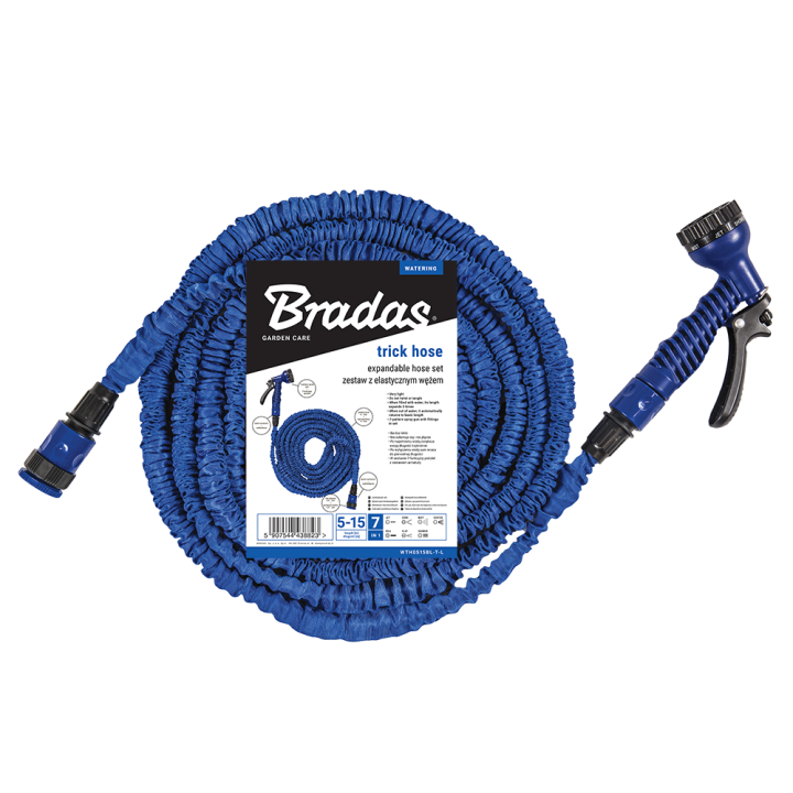 Zestaw ogrodowy TRICK HOSE 15m - 45m (niebieski)