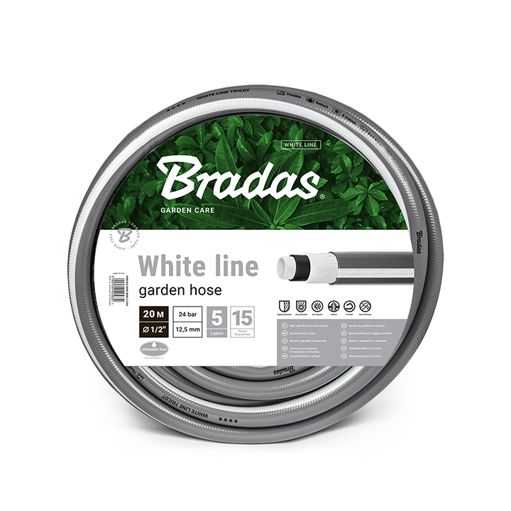 Wąż ogrodowy WHITE LINE 5/8" - 50m