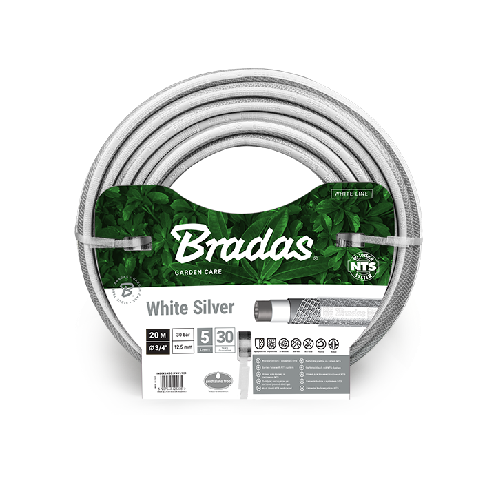 Wąż ogrodowy NTS WHITE SILVER