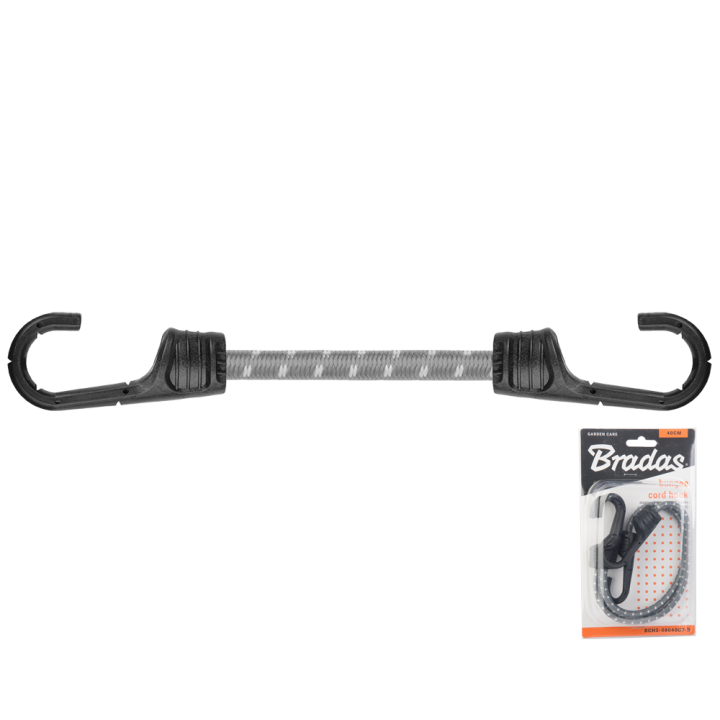 Guma elastyczna z hakiem metalowym pokrytym PVC BUNGEE CORD HOOK