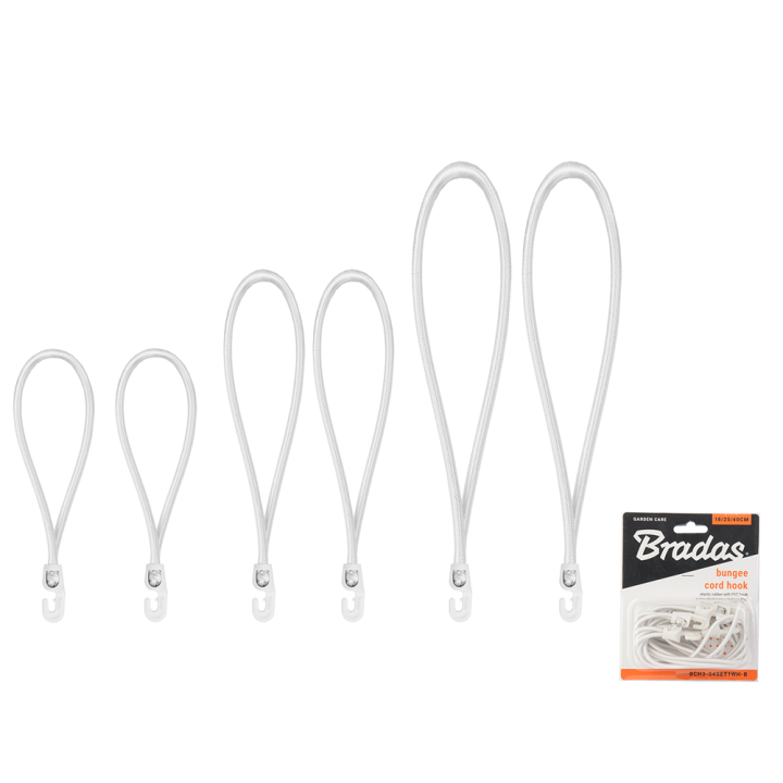 Zestaw gum z hakiem PVC BUNGEE CORD HOOK