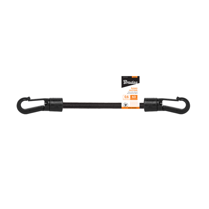 BUNGEE CORD LOCK HOOK guma elastyczna 0,6x60cm, hak-PVC,
