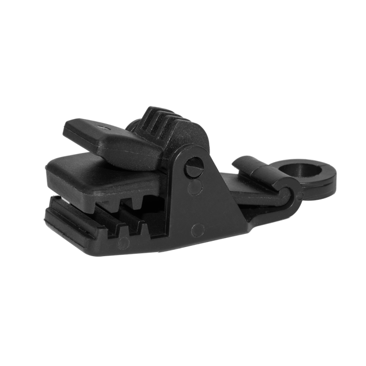 BUNGEE CORD CLIPS klips zaciskowy krokodyl - luz (10szt.) black