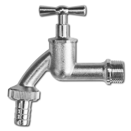 Kran GZ 1/2", wyjście na wąż 12,5mm
