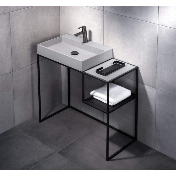 Bateria umywalkowa stała titanium Arnika BQA D20M