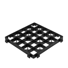 Kratka ogrodowa OPTIMAL GRID czarna, wys. 30mm / 333x333mm