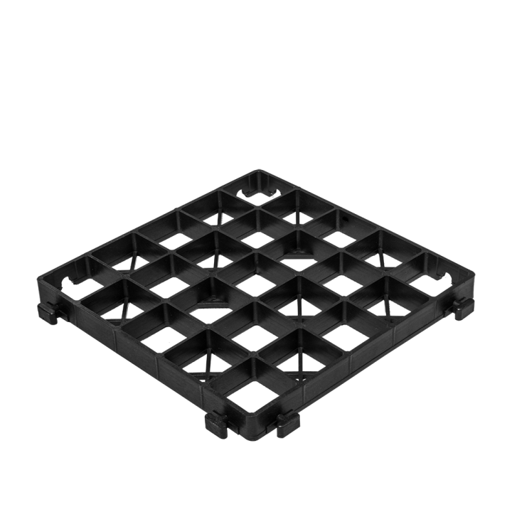 Kratka ogrodowa OPTIMAL GRID czarna, wys. 30mm / 333x333mm