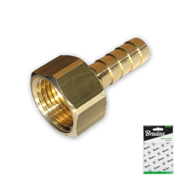 Nypel do węża 9mm, GW 1/2" MOSIĄDZ