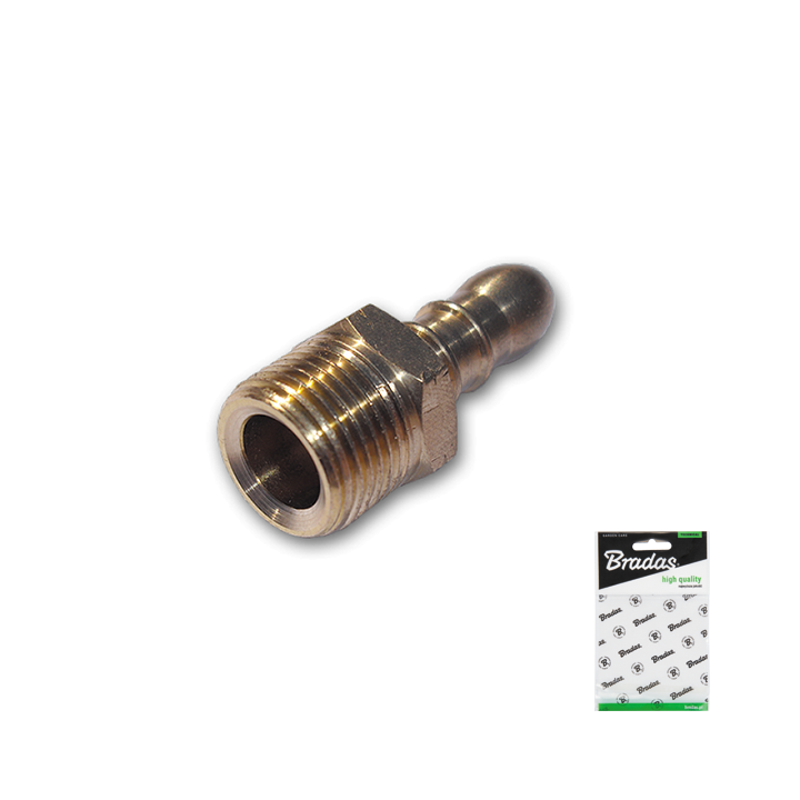 Złącze do węża GZ 3/8" L / 9-10mm MOSIĄDZ