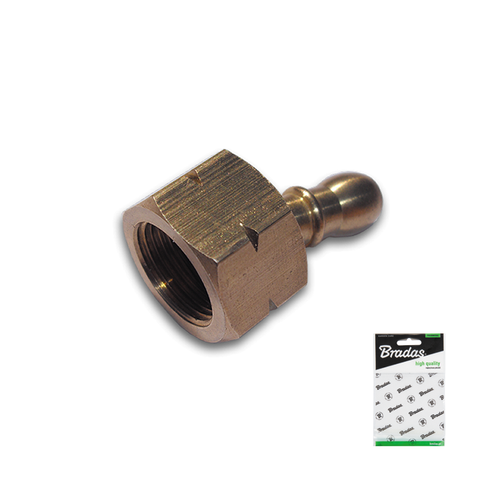 Złącze dwuczęściowe GW 3/8" L / 9-10mm MOSIĄDZ