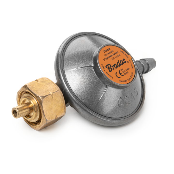 Reduktor gazowy 37mbar, 1,5kg/h, z EFV na wąż 9-10mm