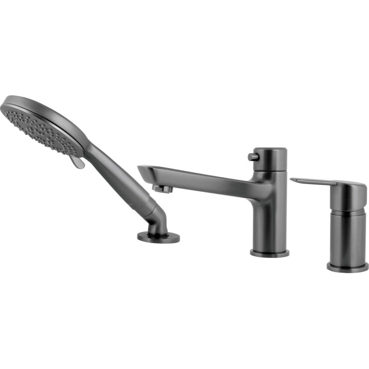 Bateria wannowa 3-otworowa stała titanium Arnika BQA D13M