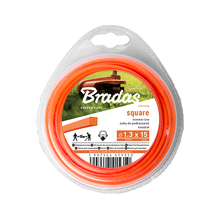 Żyłka TRIMMER, kwadrat, blister