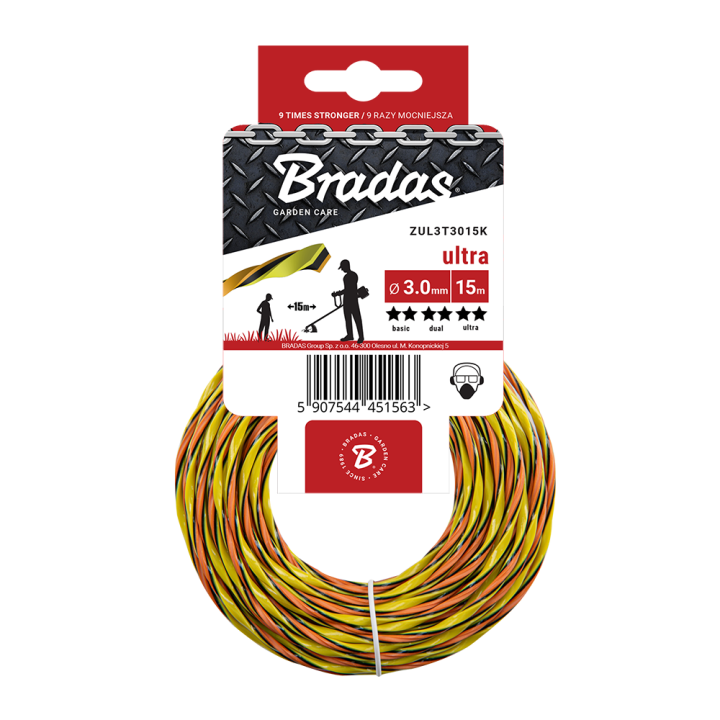 Żyłka ULTRA L3 twist, 2,4x15m / karta