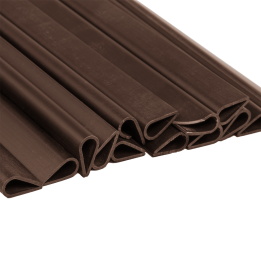 Klipsy do taśm ogrodzeniowych 450g - brązowe