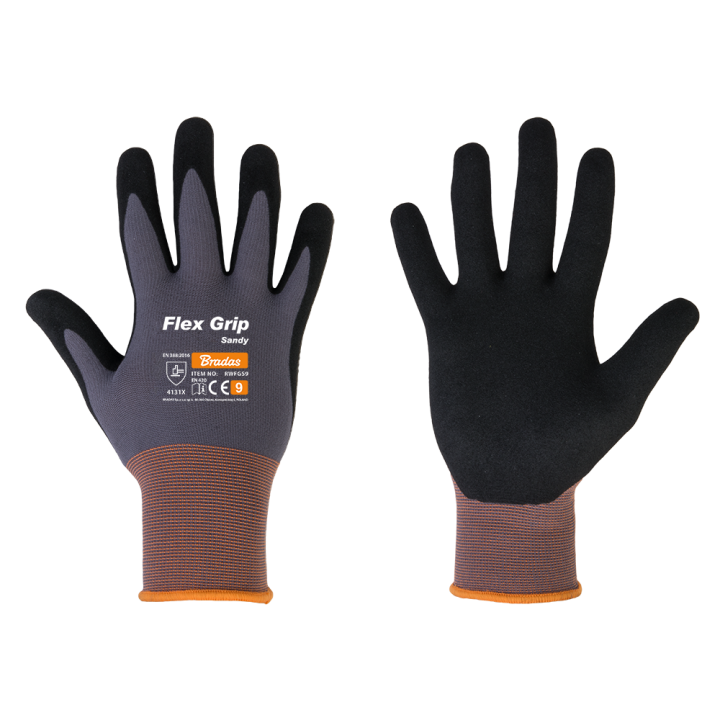 Rękawice ochronne FLEX GRIP SANDY nitryl, rozmiar 9