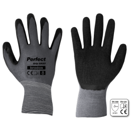 Rękawice ochronne PERFECT GRIP GRAY lateks, rozmiar 9