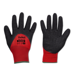 Rękawice ochronne PERFECT GRIP RED FULL lateks, rozmiar 9