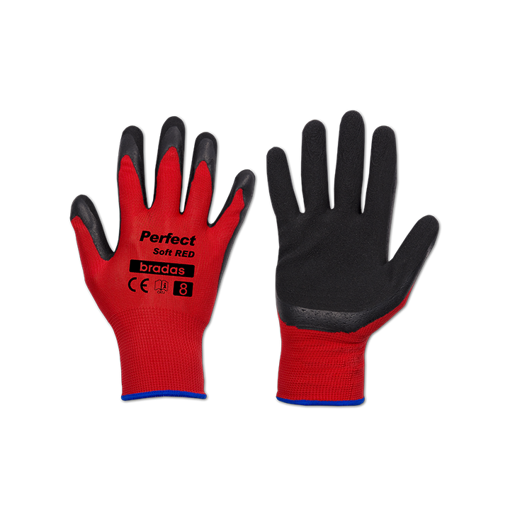 Rękawice ochronne PERFECT SOFT RED lateks, rozmiar 10