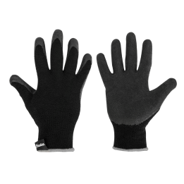 Rękawice ochronne TERMO GRIP BLACK lateks , rozmiar 10