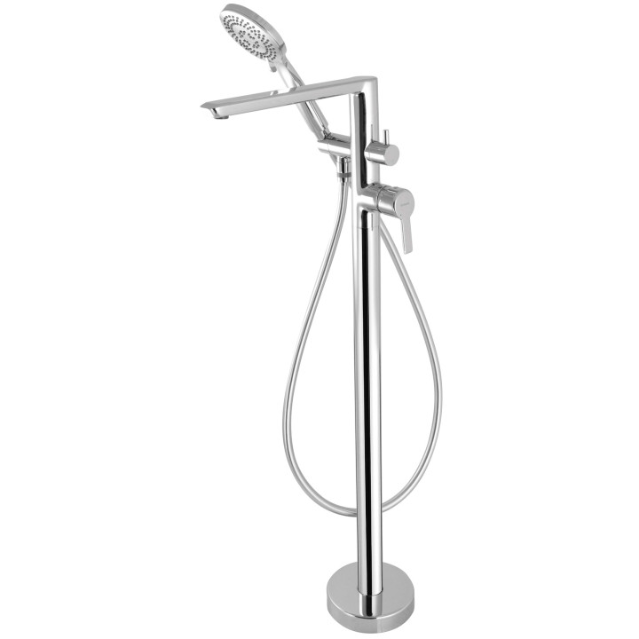 BATERIA WANNOWA WOLNOSTOJĄCA Z ZESTAWEM PRYSZNICOWYM CHROM BQA 017M