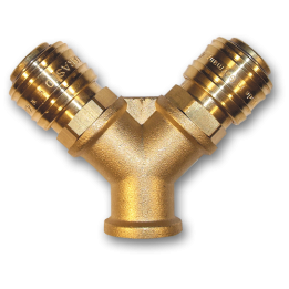 ESSK Dwójnik z szybkozłączami GW 3/8"