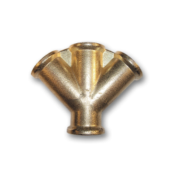 Trójnik 4x GW 3/8"