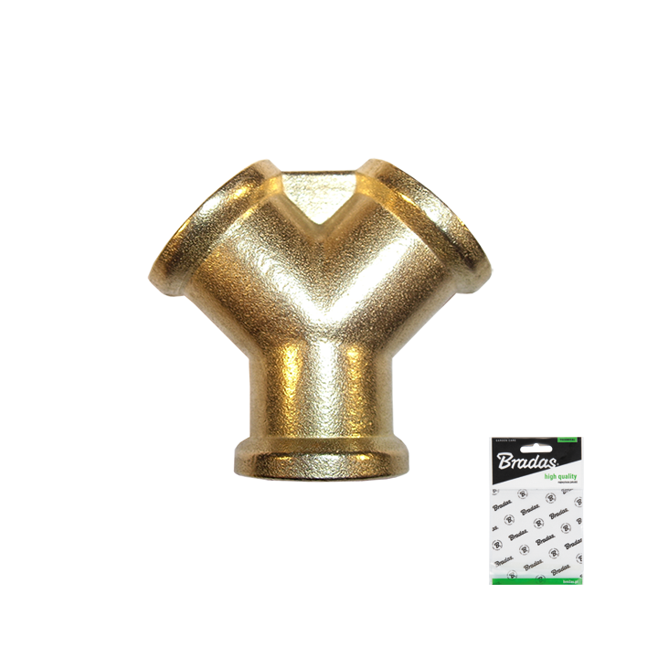 Dwójnik 3x GW 3/8" MOSIĄDZ